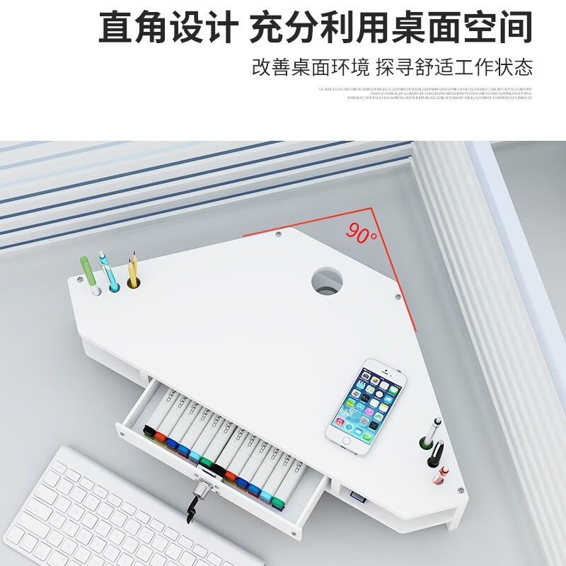 正青春电脑显示器屏增高架办公桌面收纳支架键盘置物架三角转角加