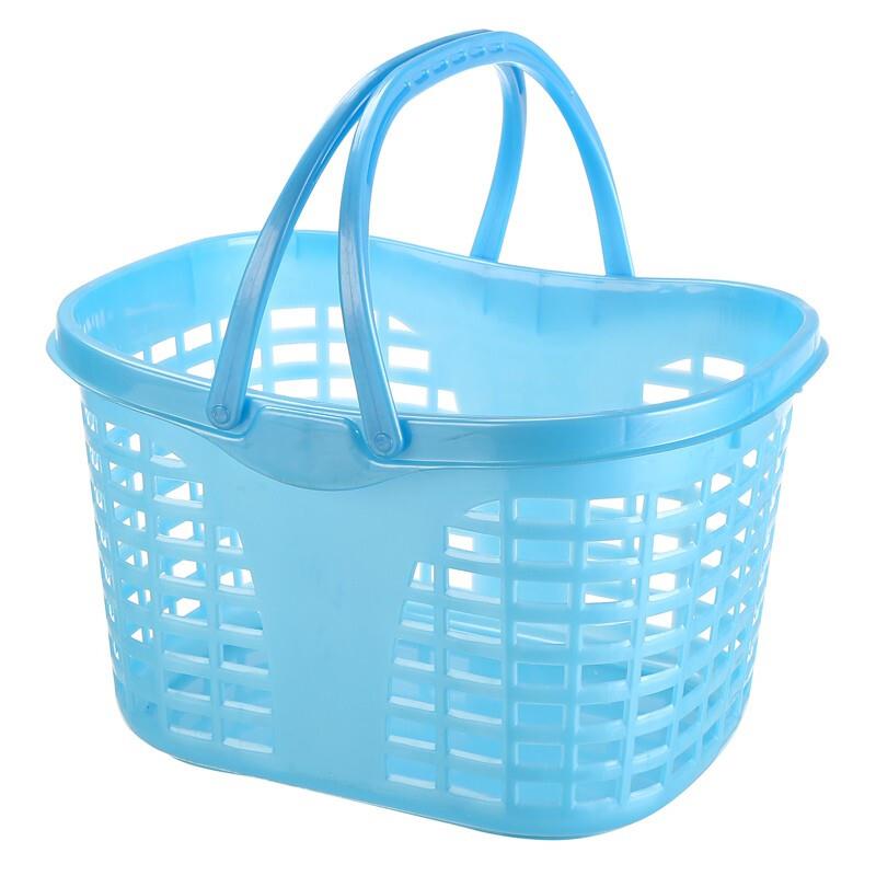 乔班超市购物篮手提篮买菜篮子加厚框子大号购物框收纳家用收纳篮