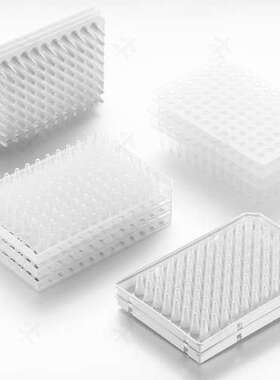 Virya 0.1ml 96孔 PCR板 半裙边，透明（适配罗氏480）3322111