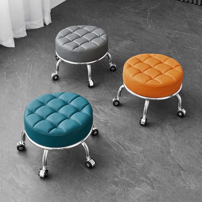 矮凳带滑轮家用圆凳小板凳美缝擦地凳儿童学步凳凳换鞋万向轮小凳,商业/办公家具,大工椅/师傅椅,淘宝优惠券,粉丝福利购,淘宝优惠卷
