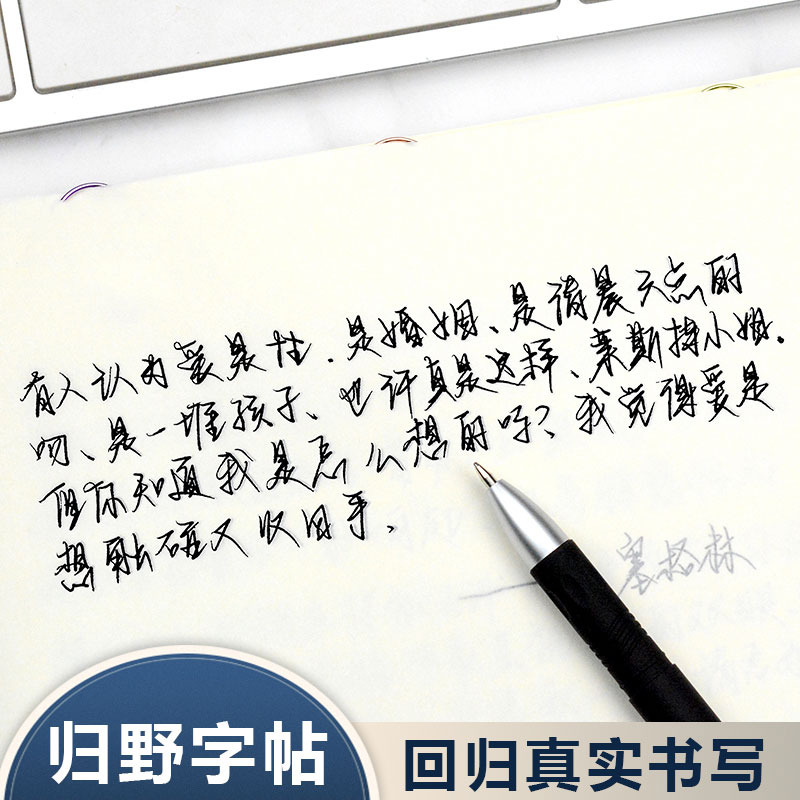 归野字帖手写女生字体大气霸气江湖体网红练字帖大学生漂亮临摹贴