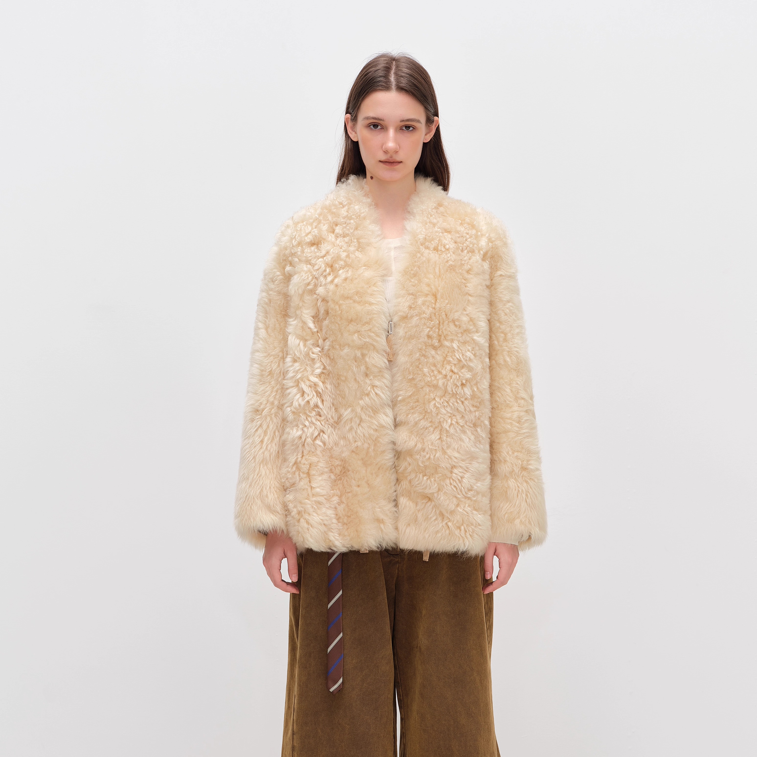 DESERTO 小野家西班牙进口托斯卡纳皮毛一体皮草外套女丨柏林故事