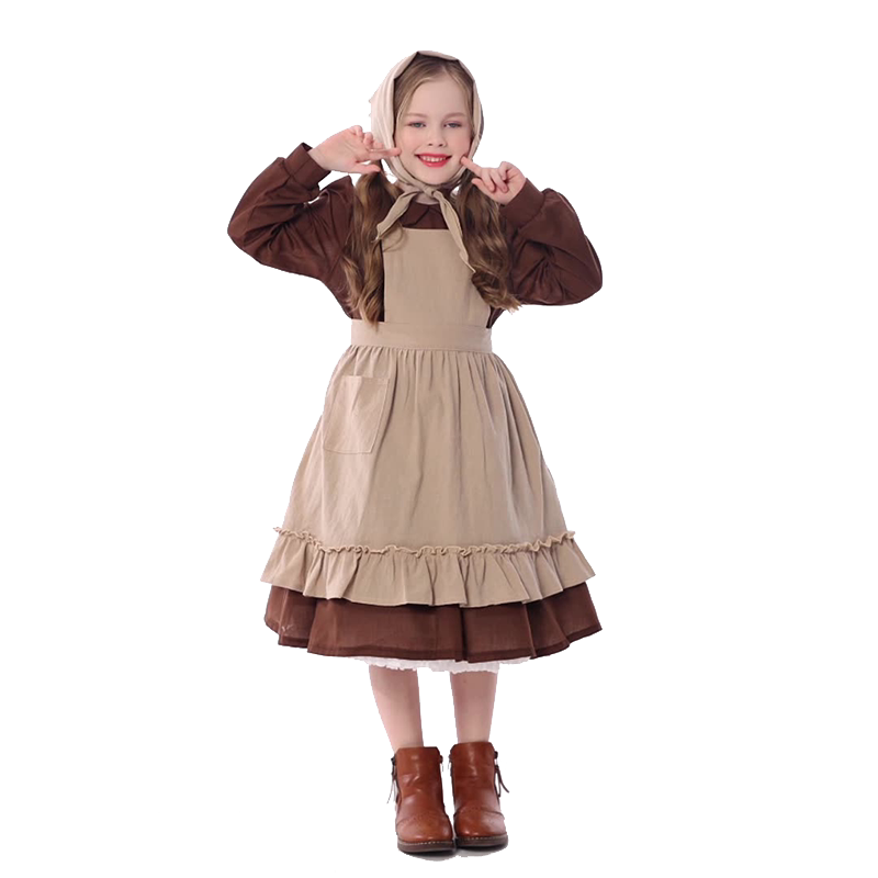 儿童节万圣演出服装灰姑娘衣服