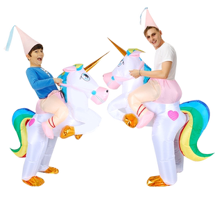 儿童节cos表演人偶充气行走恐龙衣服卡通动漫坐骑天马独角兽服装