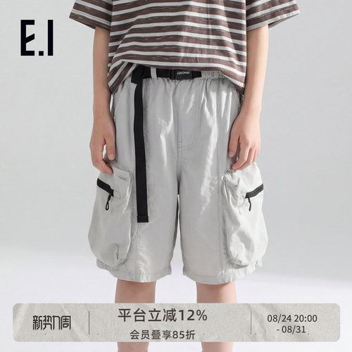 ei童装男童工装潮酷风五分裤
