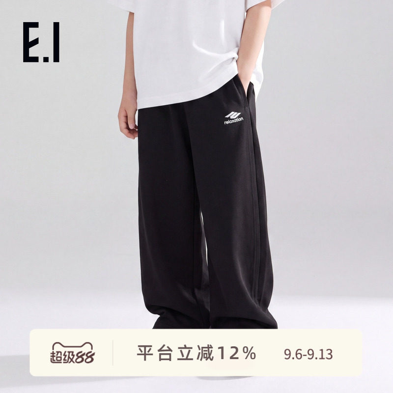 ei童装女童休闲长裤直筒阔腿图片