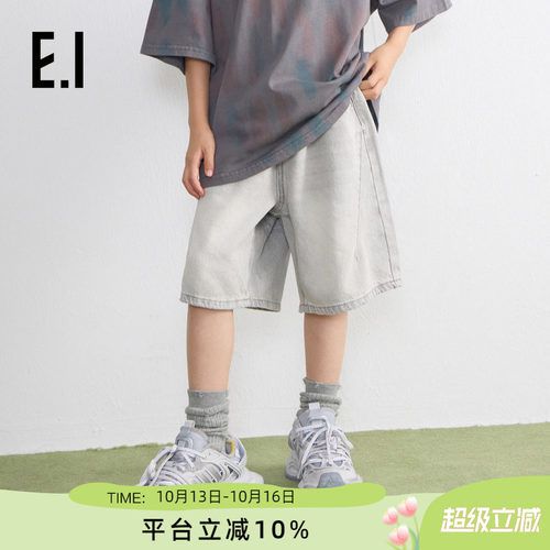 ei童装男童牛仔短裤五分裤