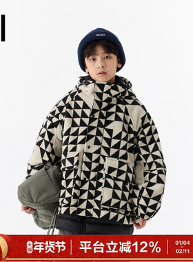 【一衣三穿】ei童装儿童保暖羽绒服2025冬装新款轻薄羽绒服两件套