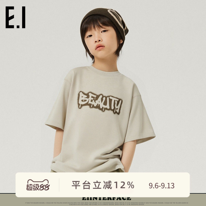 ei童装男童圆领短袖T恤图片