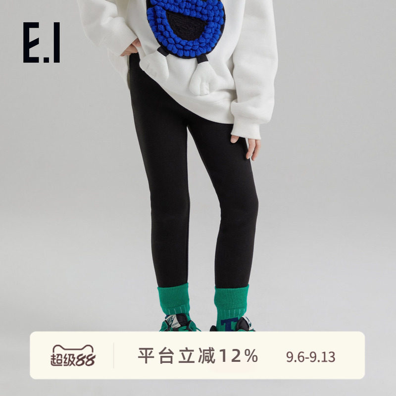 ei童装女童加绒保暖打底裤图片