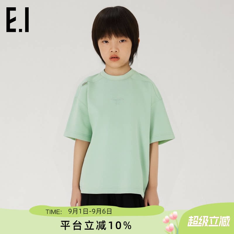 ei童装儿童短袖T恤宽松上衣图片