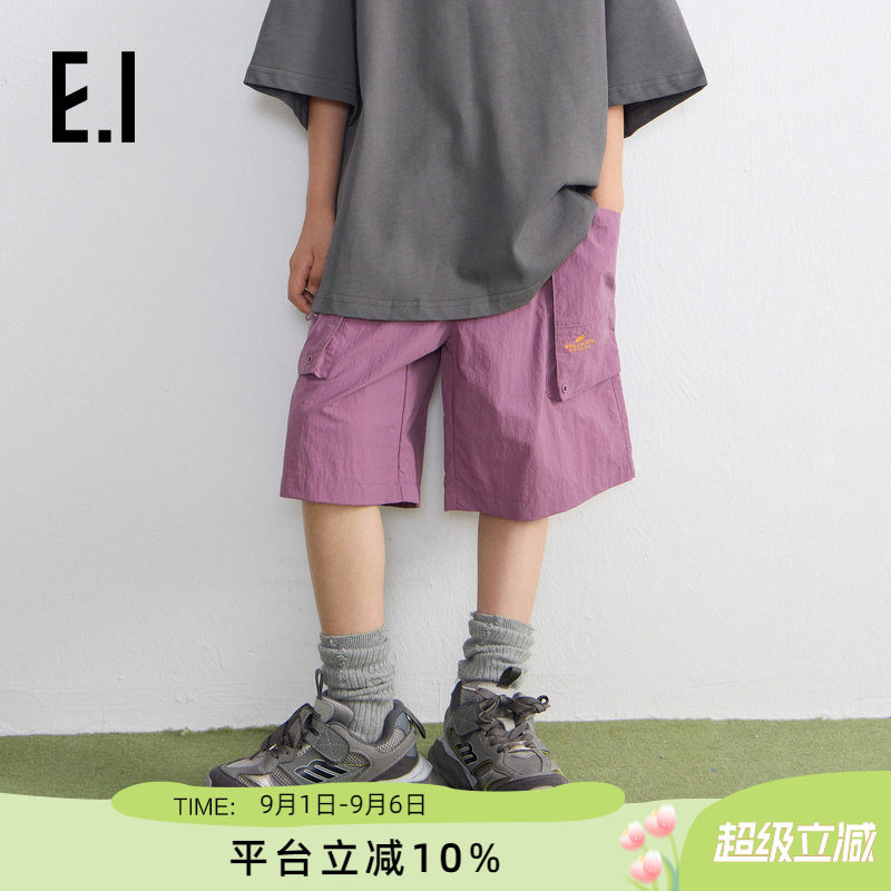 ei童装男童工装短裤休闲裤子图片