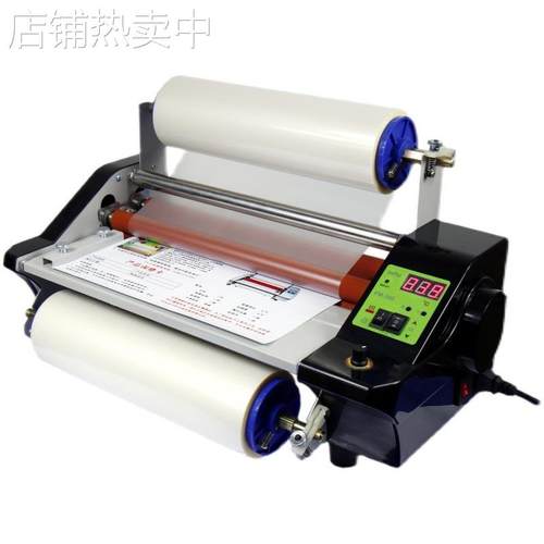 360S小型覆膜机 单面热裱不干胶水晶标贴冷裱照片书压膜 过膜机