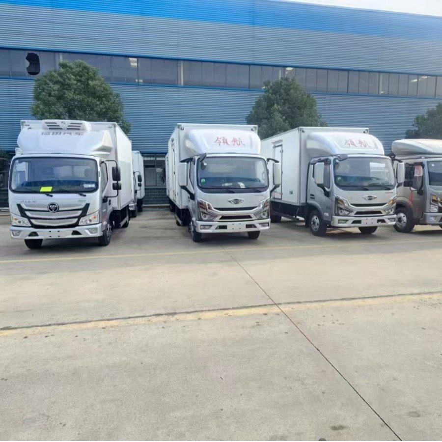 国六蓝牌冷藏车 冻货海鲜猪羊肉配送保温车|厢式货车