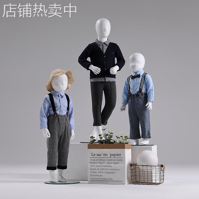 服装店儿童模特展示衣架小孩人台陈列展示架男女小孩模特道具假人