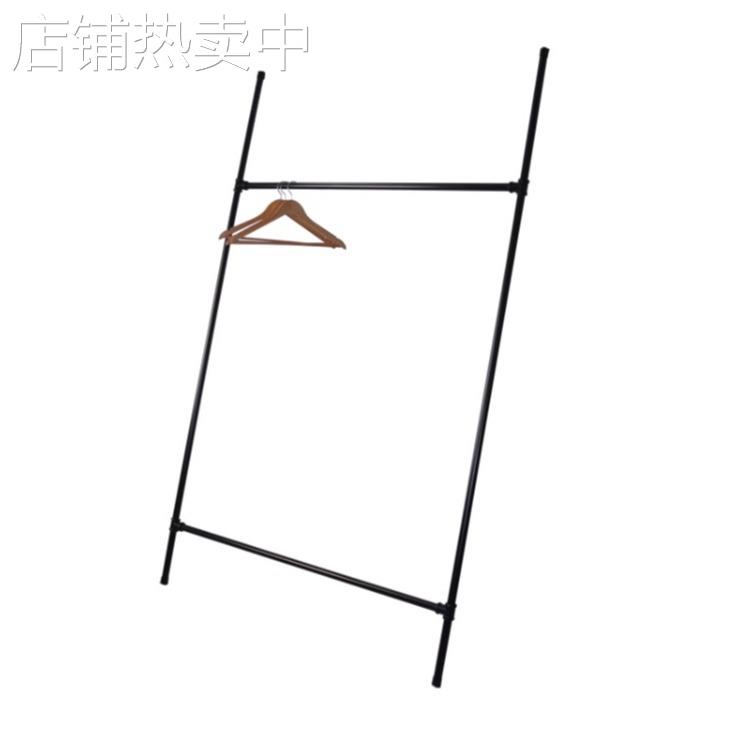 美式工业风格复古铁艺水管管道衣架落地服装简约创意展示架货架