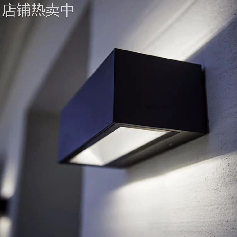 LED墙面壁灯户外防水长方形8W商用场所过道走廊阳台上下透光壁灯
