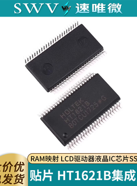 贴片 HT1621B集成电路 RAM映射 LCD驱动器液晶IC芯片SSOP-48
