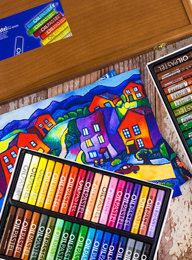 韩国盟友MOP油画棒36色小学生oil油画棒48色儿童幼儿园宝宝初学者