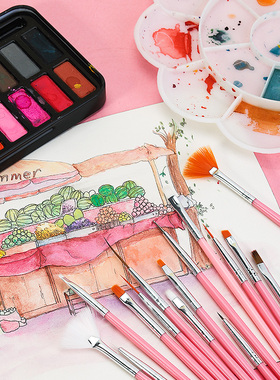 bjd娃娃化妆笔勾线眉笔画刷泥塑上色笔玩偶涂色面相笔美甲勾线笔