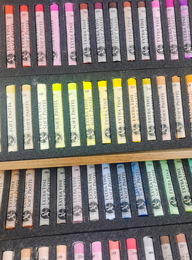 韩国盟友mpa专家级色粉笔软性色粉手绘画大师级木盒粉彩棒gallery