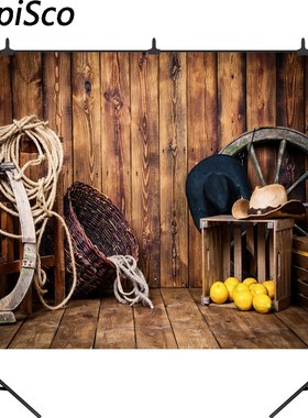 Capisco photography backdrops Wooden wall west Cowboy Tools