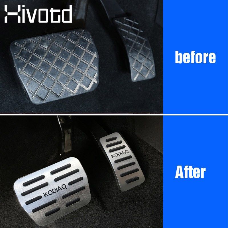 for skoda kodiaq car accelerator gas pedal cover brake tread
