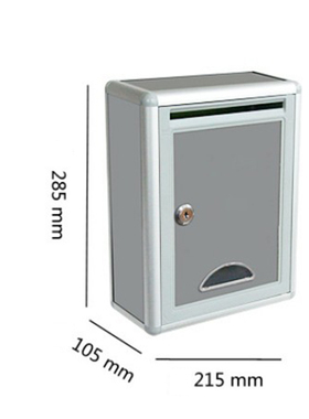Aluminium Alloy Mailbox Waterproof Post Box for Office Home