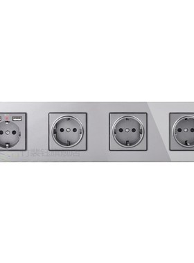 COSWALL 16A 1/2/3/4/5 Gang Russia Spain E Standard Wall Sock