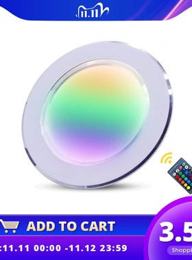 LED Round RGB Downlight Recessed Lamp 5W 10W Remote Control