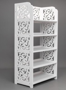 Shoe Racks Storage Organizer Wood-plastic Board Five Tiers C