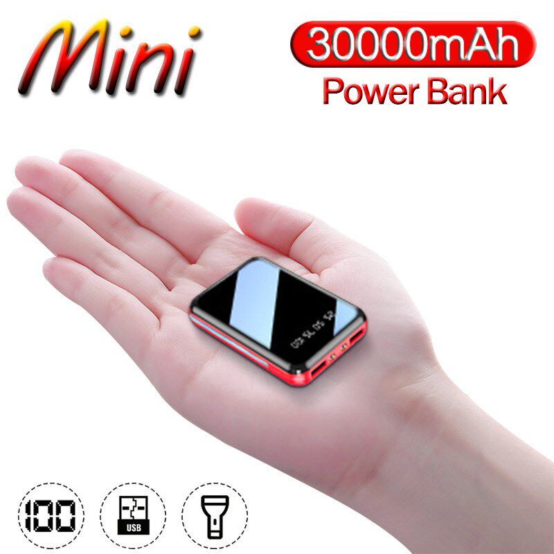 power bank 30000mah mini portable phone fast charger usb cha