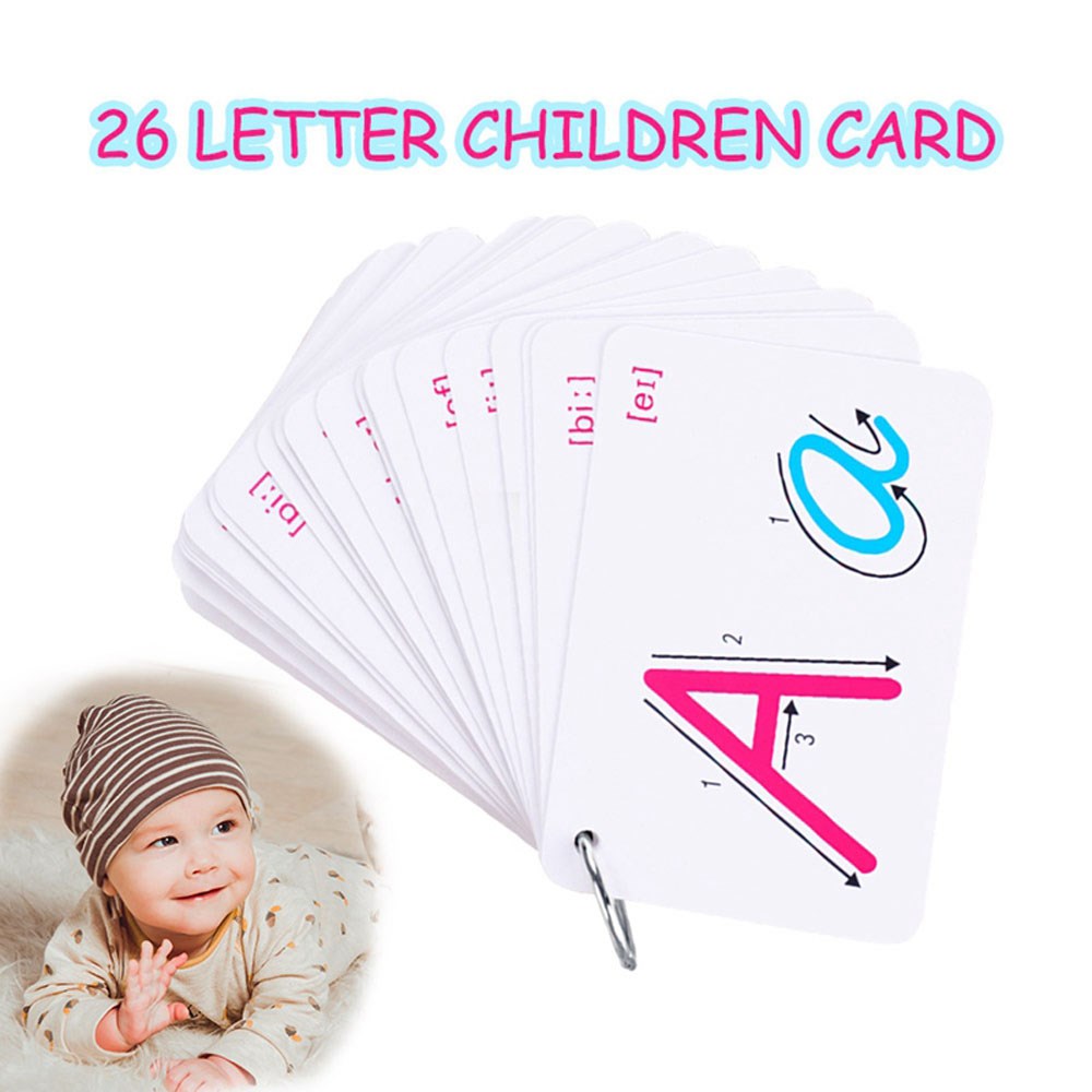 26 Stroke Order Alphabet Cards English Alphabet Card School