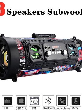 Big Portable Speaker Super Bass Bluetooth Speaker For Comput