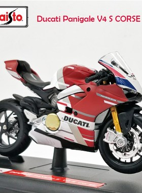 118 Ducati Panigale V4 S CORSE Diecast Model Motorcycle Toy