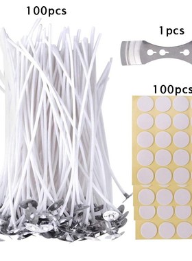 Pieces Candle Wicks Pre Waxed Wick 6/8 inches Handmade Cand