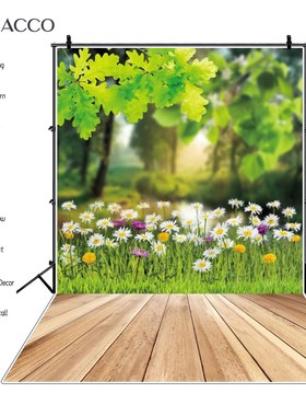 Wood Board Floor Backdrops For Photography Light Bokeh Gree