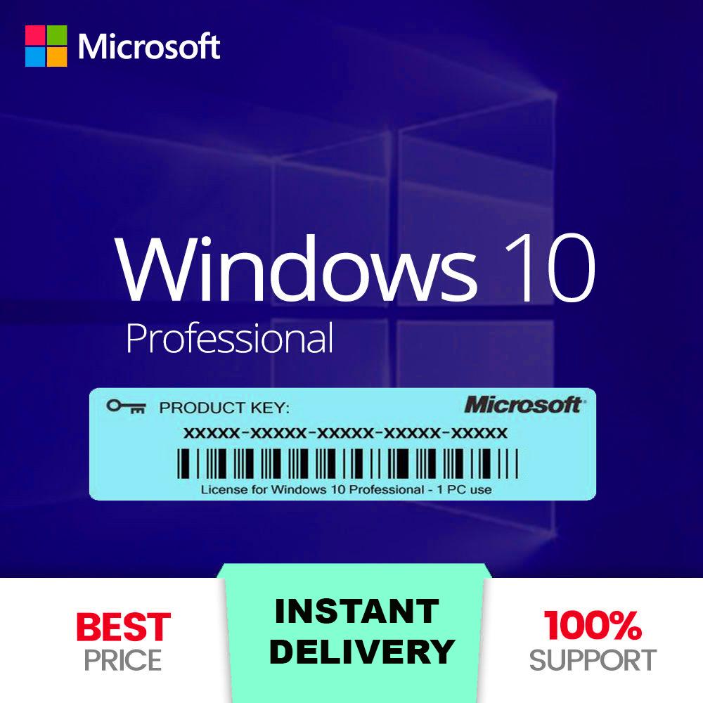 100% Working Microsoft Windows 10 Pro Key Global Online P