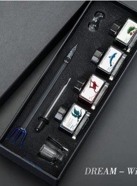 Glass pens Dip pens Color Ink Manually Touch Water Transpare