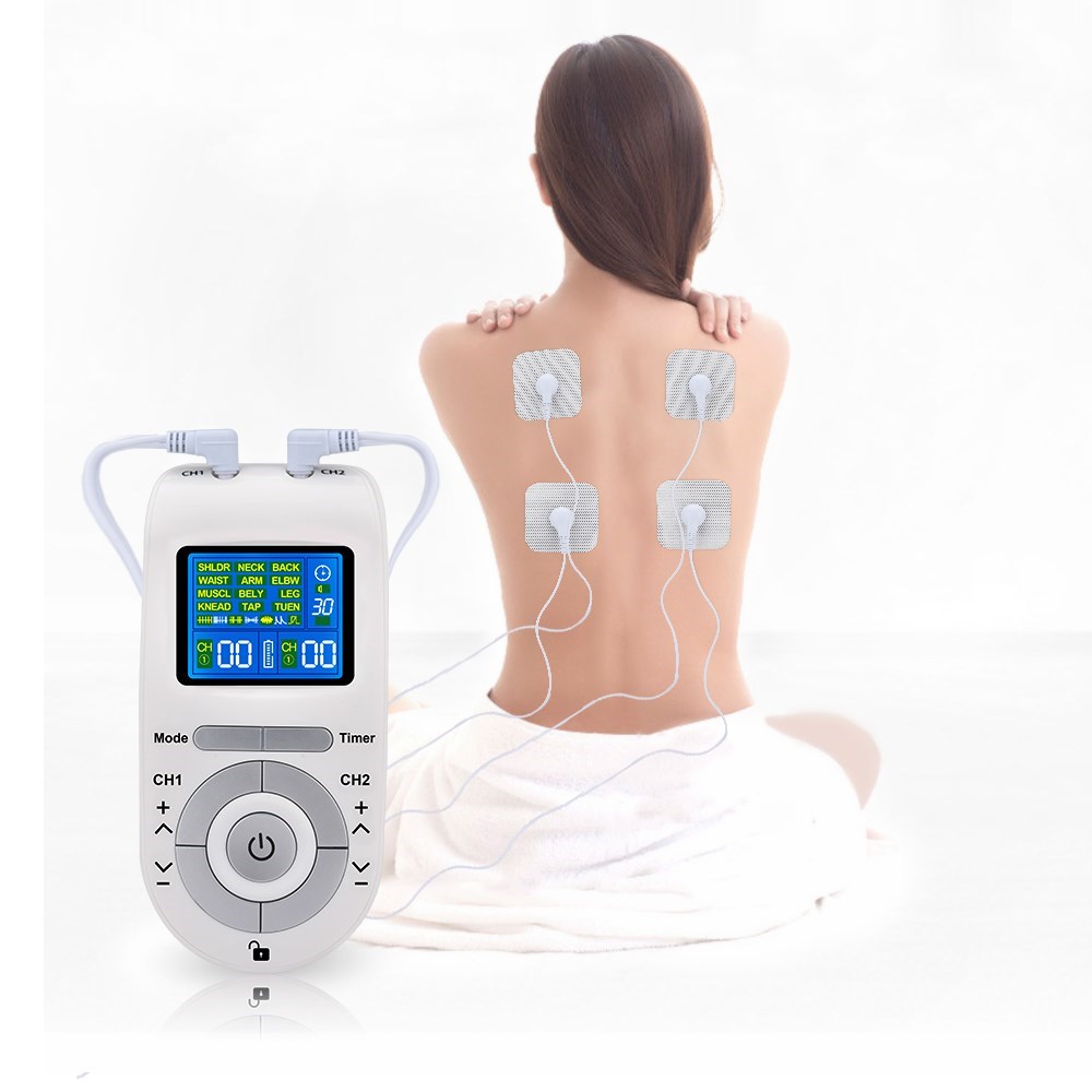 12 Modes ens nit Machine with 4 Electrode Pads for Pain Reli