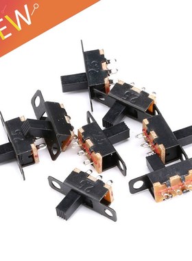 50pcs/lot Micro Slide Switch 3PIN 2 Position 1P2T ON OFF To