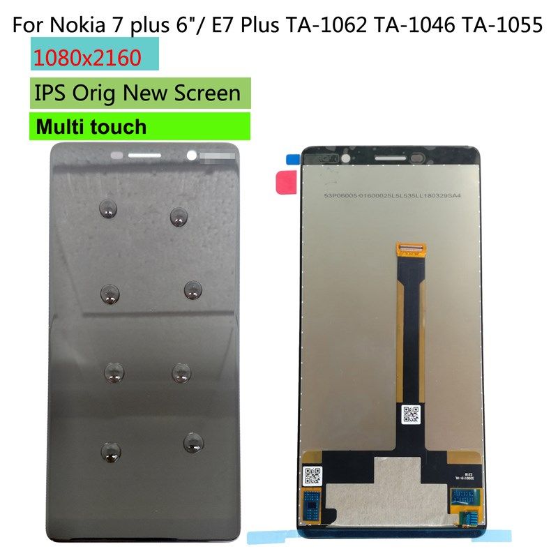 0" lcd  nokia 7 plus / e7 plus ta-1062 ta-1046 ta