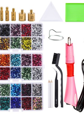 Full DIY Set 2000pcs/box SS10 Hot Fix Rhinestones With Hotfi