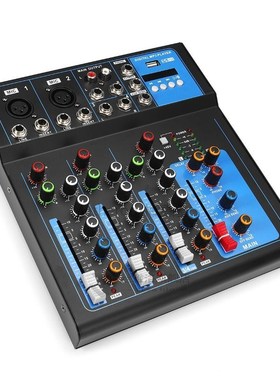 4Channel Bluetooth Karaoke Players DJ Mic Audio Mixer Contrl