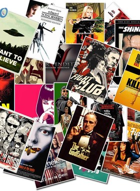 25pcs Pack Classic Movie Posters Kill Bill Stickers Waterpr