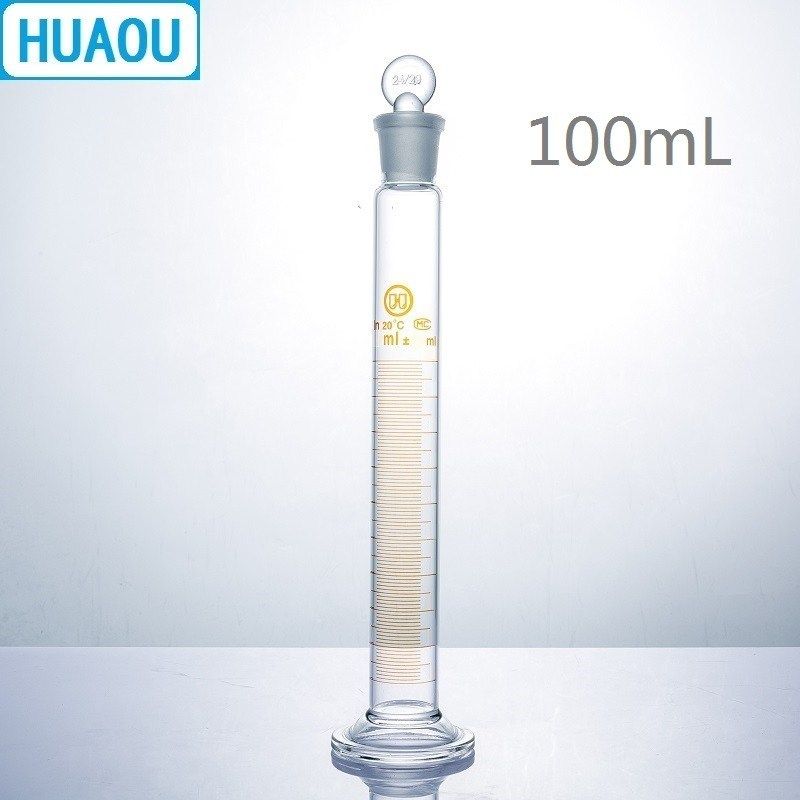 hao 100ml measuring cylinder with ground in glass sper gr