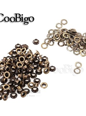 50sets Hole 5mm Metal Eyelets With Grommets for Leather craf