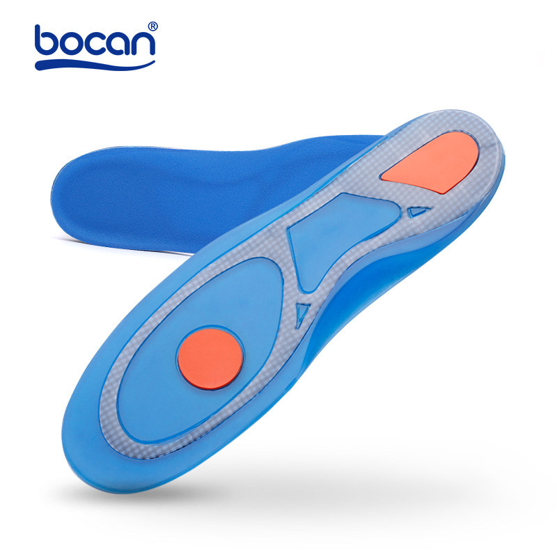 bocan silicon gel insoles foot care for plantar fasciitis he