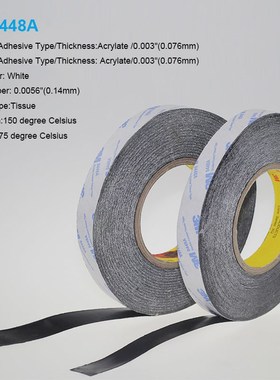 1 Meter 20mm Width 3M9448A Double Coated Tissue Tape Thermal