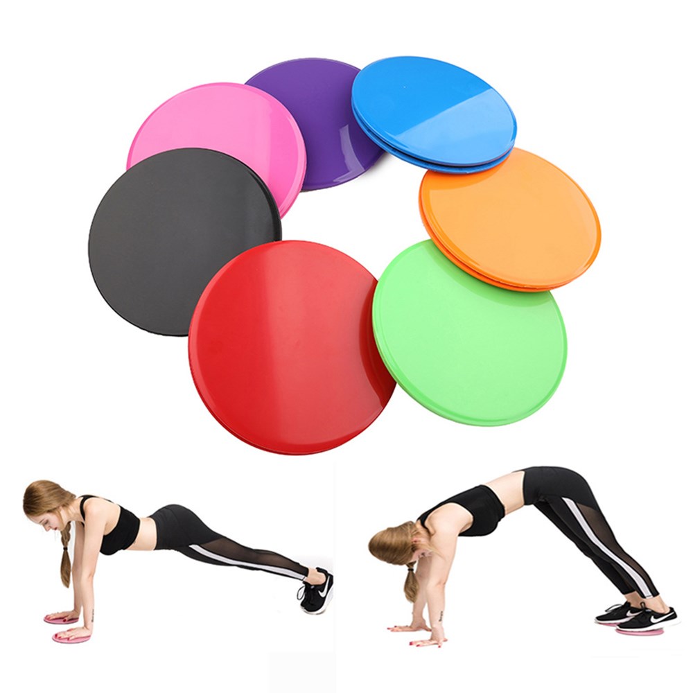 1 pair sliding slider gliding discs fitness disc exercise sl